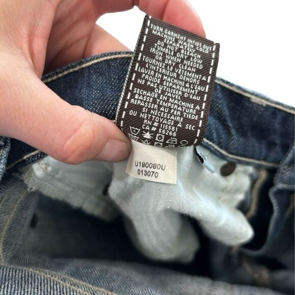 7 For All Mankind Stretch Straight Leg Jeans Blue Denim Medium Wash Size 29 - Picture 9 of 9